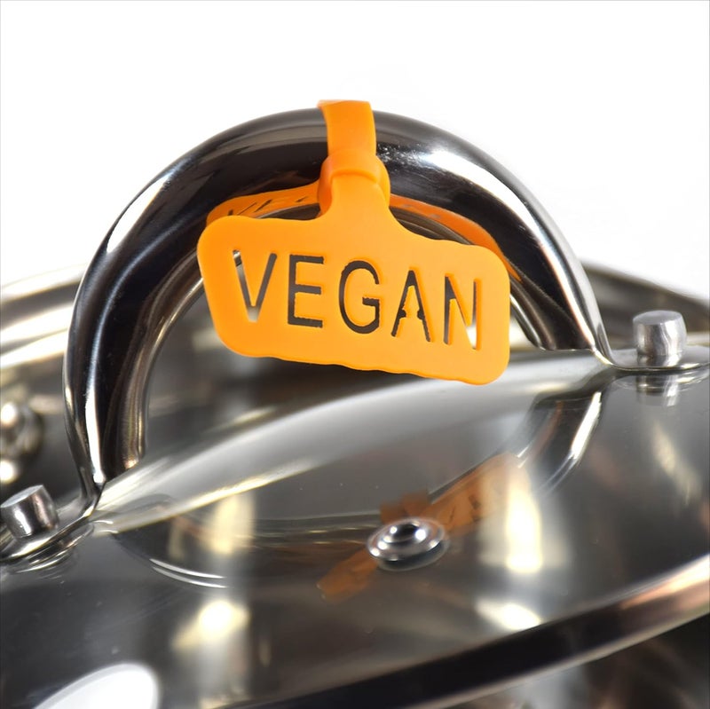 Name-Me ARG Vegan Food Labels. Organization and Decor Accessories. Pack of 2 Kitchen Tags to Identify and Distinguish Different Types of Food. - Image 2
